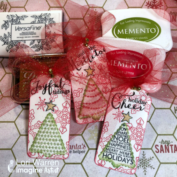 See How to Craft a Matching Trio of Christmas Tree Tags